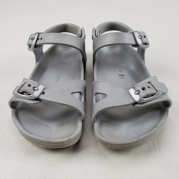 Birkenstock Rio Eva Girls Sandals Size 10-10.5 EU 28 Buckle Slip On Open Toe Kid - Picture 4 of 11